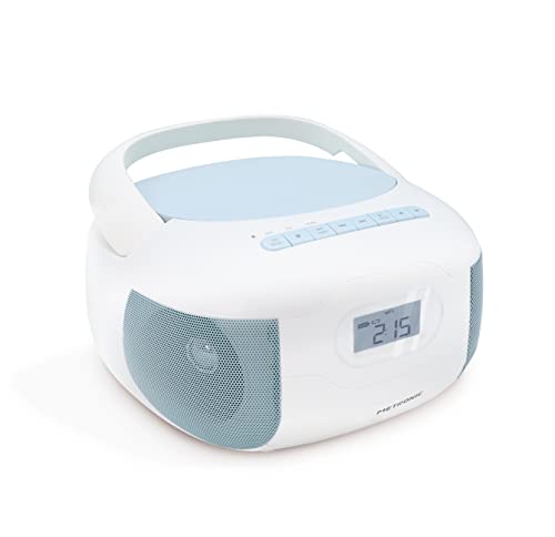 Lecteur Radio CD Céleste Bluetooth, MP3 avec Port USB, Lecteur Carte Micro SD - Metronic 477187
