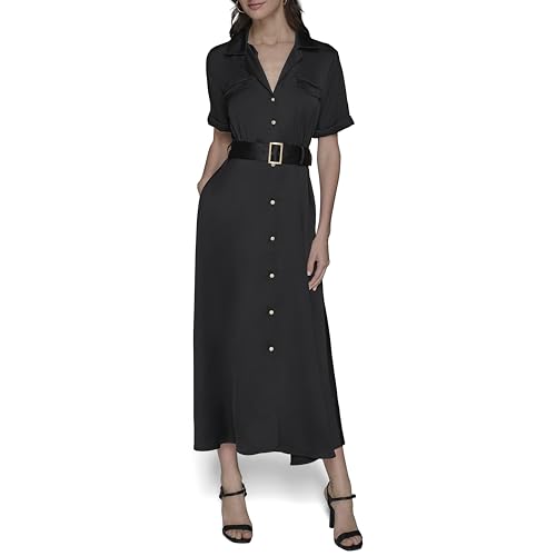 Robe chemise Karl Lagerfeld à manches courtes idéale pour vos sorties d'été