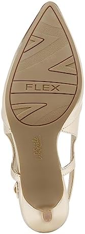 LifeStride Womens Social Slingback Dress Shoes Gold 9 W | Image 7
