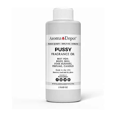 Aroma Depot Pussy Perfume/Body Oil (7 Sizes) Our Interpretation, Premium Quality Uncut Fragrance Oil Floral Scent (2 Ounce Plastic Bottle (60ml)) Cover