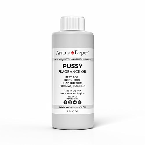 Aroma Depot Pussy Perfume/Body Oil (7 Sizes) Our Interpretation Premium Quality Uncut Fragrance Oil Floral Scent (2 Ounce Plastic Bottle (60ml))