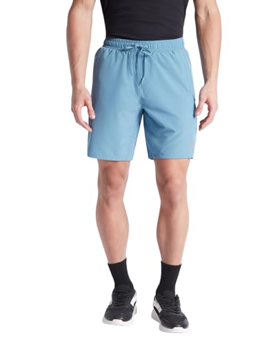 Image of Jockey MV20 Men Recycled Microfiber Elastane Stretch Solid Active Wear Shorts with Zipper Pockets and StayFresh Treatment