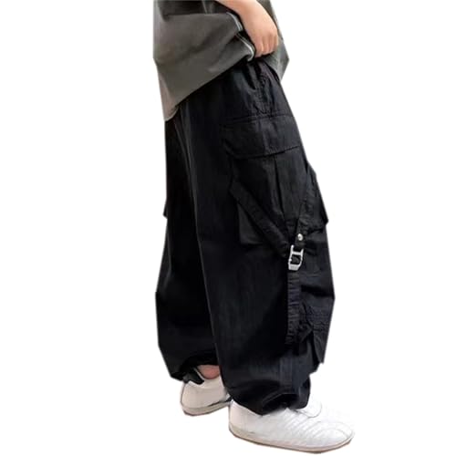 SANGTREE Boys' Baggy Cargo Pants Casual Outdoor Quick Dry Hiking Trousers, 3-14 Years2