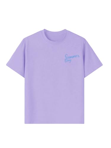 Image of SOLY HUX Girl's Short Sleeve Graphic Tees Crew Neck Beach Tops Casual Summer T-Shirts