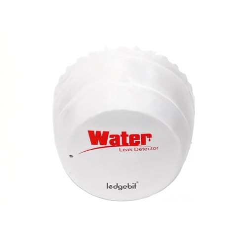 Image of Ledgebit Wi-Fi Smart Water Leak Detector - Wireless Sensor with Real-Time Alerts | Battery Powered | Alexa & Google Compatible | Compact & Easy Setup