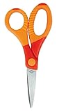 Farbe: Orange Wedo 773506 Bastelschere (Gripy 5 Zoll spitz, aus rostfreiem Edelstahl, 13 cm) orange