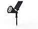 Magictec Solar Spotlights, 2-in-1 Adjustable 4 LED Wall/Landscape Solar Lights with Automatic On/Off Sensor, 2 Pack