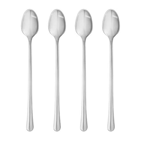 Georg Jensen Copenhagen Caffe Latte Spoon Set, 4 Pieces, Matte Stainless Steel by Grethe Meyer Cover