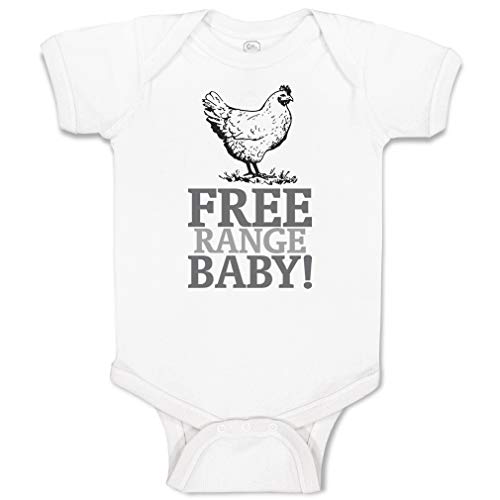 Image of Cute Rascals Custom Baby Bodysuit Free Range Baby! Chicken Farm Funny Boy & Girl Baby Clothes Cotton
