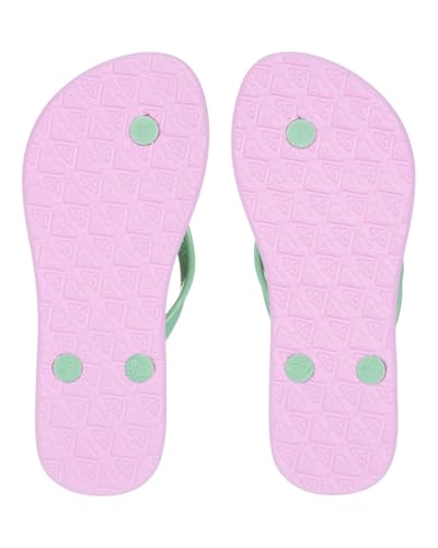 Roxy Sandales Viva Stamp II pour fille, Vert/rose, 37 EU