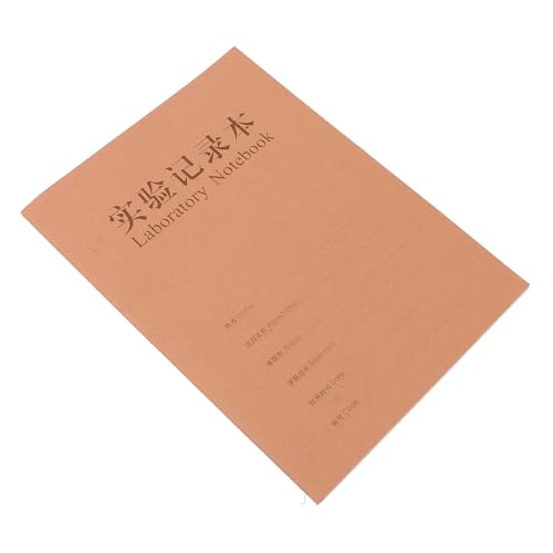 IDEANATEGRATE Research Laboratory Notebook Kraft Paper Chemistry Notepad Writing Pad for Scientific Recording and Lab Reports