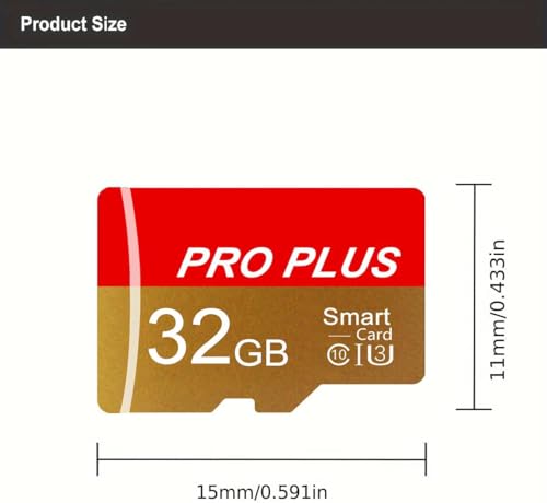 Image of TF Card 32GB with Adapter, High Speed Memory Card, UHS-I C10 A1 Memory TF Card for Tablet /Mobile Phone /Camera /Car Audio /Game Console (32, GB)