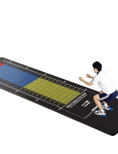 Large Size Home Jump Rope Mat for Kid/Adult, Non-Slip Standing Carpeted Training Mat for Long Jump, Quiet Physical Test Board for School Gym, Shoe Friendly(200x50cm)
