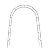 Garden Arch Metal Garden Arbor, 7.9Ft Garden Arch Trellis for Climbing Plants Outdoor Wedding Party, Decor Garden Arbors and Arches 7.9Ft (H) x 4.6Ft (W)