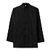 ZooBoo Traditional Long sleeve Tang Kung Fu Uniform Men's Shirt (Black, L)