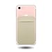 Allenett Étui de Protection pour Cartes - avec Autocollant Puissant pour iPhone Samsung Huawei XIAOMI Honor Beige