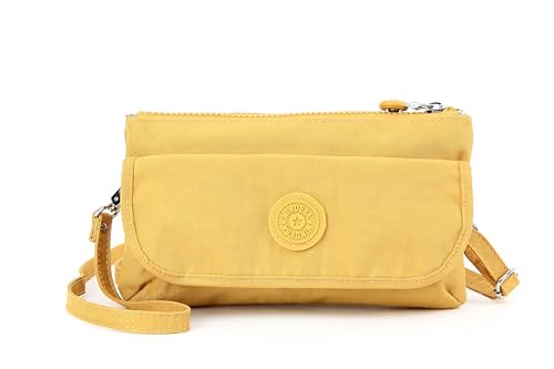 MINDESA 8102 Womens Small Light-weight Clutch Bag Shoulder Bag Cross-body Bag Handbag for Casual Everyday Use (Yellow)