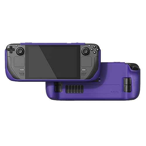Image of Skull & Co. GripCase SD for SteamDeck: A Soft Protective Case with Textured Grips Full Protection and Stand, Shock-Absorption Non-Slip and Anti-Scratch Cover Design - Galactic Purple
