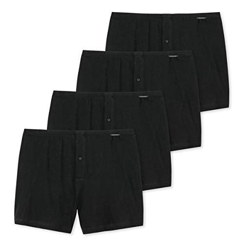 Schiesser - Boxershorts - 174002 - Jersey - 4er Pack (8 Schwarz)