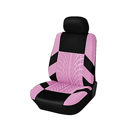 Veshow Lot de 2 housses de siège de voiture universelles pour la plupart des intérieurs de voiture 4 saisons (rose)