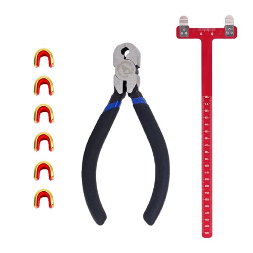 Weytoll Archery Adjustment Tool Bow String Nocking Points Pliers T Squares Tuning Ruler for for Recurve and Compound Bowstring Accessories