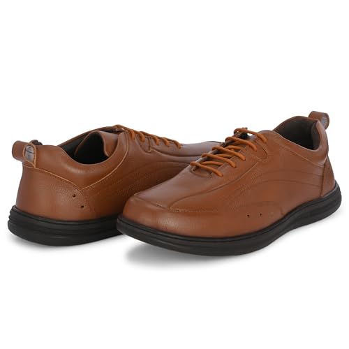 Image of Blue Leather by Centrino Genuine Leather Men's Formal Shoes | Cushioned Insole | Stylish Lace-Up | Durable & Leather Crafted | Uniform Dress Shoes | Perfect for Office Wear & Formal Dress (3986)