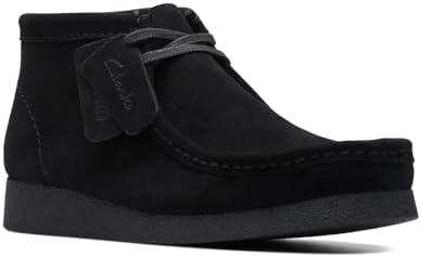 Clarks Men's WallabeeEVO Chukka Boot, Black Suede, Size 12 | Image 3