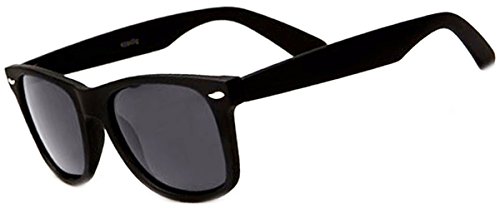 Retro Rewind Polarized Sunglasses (Black Matte, Polarized)