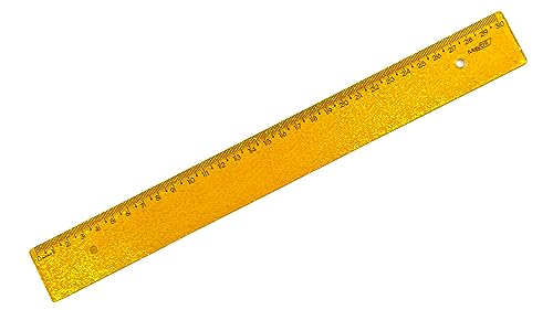 REGUA DE 30 CM NEW LINE HOLOGRAFICA GLITTER AMARELA