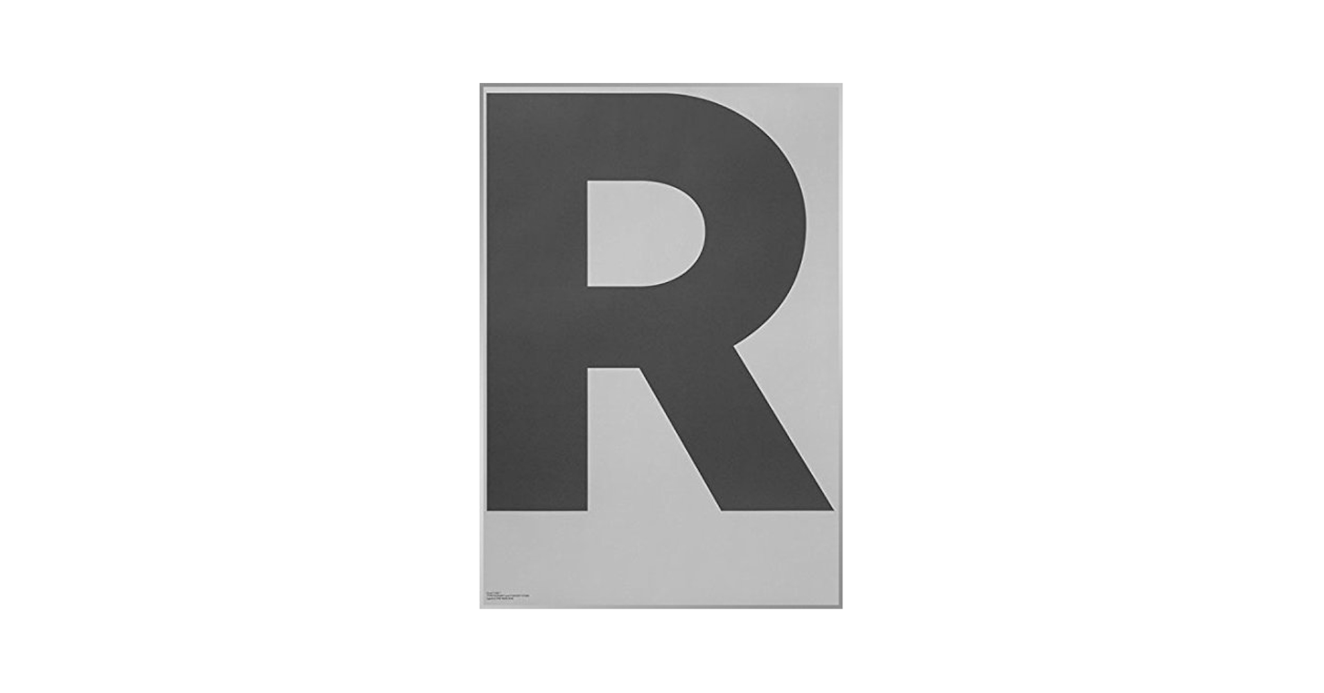 Amazon.co.jp: ポスター PLAYTYPE R-GREY+アルミフレーム