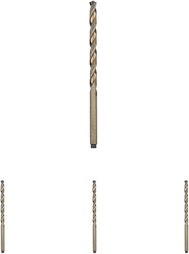 BOSCH Broca de cobalto CO2139 de 3/16 pulgadas x 3-1/2 pulgadas (paquete de 4)