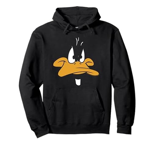 Looney Tunes Daffy Duck Big Face Sudadera con Capucha | Ya disponible en tu tienda friki favorita! En mundofriki.es!