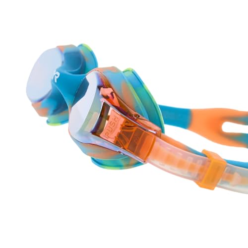Image of TYR Kids' Swimple Goggles - Colorful Swim Goggles for Beginners | Comfy Youth Unibody Fit | Advanced Anti-Fog UV Eye Protection | Safe No-Leak Silicone Gaskets | Quick-Adjust Release Button