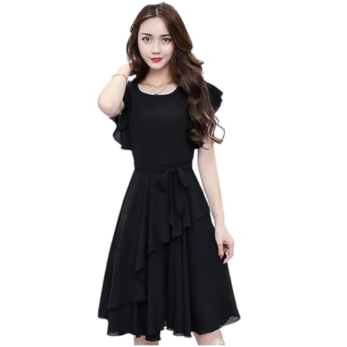 Image of GG Fashion Women's Fit and Double Flare Knee Length Dress