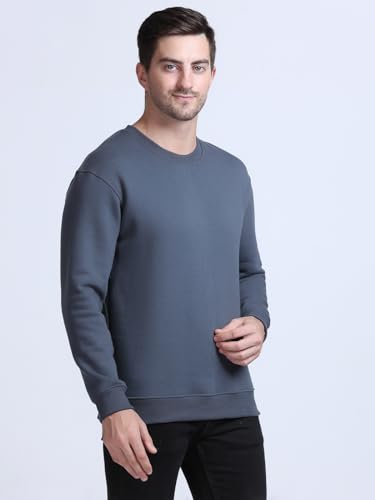 Image of SPUNN Men's Cotton Round Neck Full Sleeves Sweatshirt.