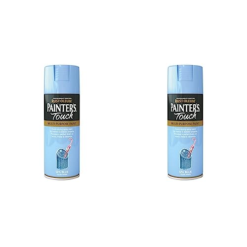 Rust-Oleum AE0040021E8 400ml Painter's Touch Spray Paint - Spa Blue Gloss (Pack of 2)