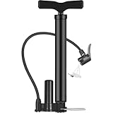 自転車 空気入れ 携帯ポンプ 120psi 携帯用 軽量 フロア くうきいれ 米式-仏式-英式バルブ対応 ポータブル バイクミニフロア ロードバイク-クロスバイク-ママチャリ-MTB用 (高圧ポンプ)