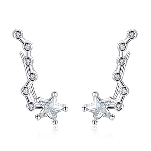 Pendientes de botón estrella de cristal joyería de mujer para uso diario informal 1