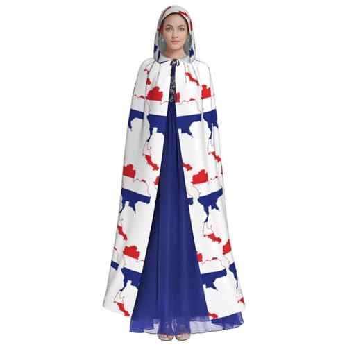 Cape à capuche médiévale Thaïlande 150cm pour cosplay et fêtes - 3
