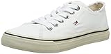 Cierre: Cordones Tommy Hilfiger Wmn LowCut Tommy Jeans Sneaker, Zapatillas Niñas, Blanco (White 100), 35 EU