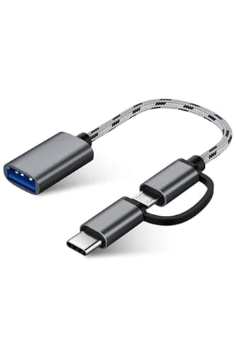 USB 3.0 OTG To Type C Micro USB Data Şarj Çevirici Dönüştürücü Adaptör 4901