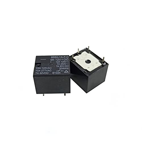 Relais électromécanique 833H-1A-C en lot de 10 pièces 5V 12V 24V pour PCB