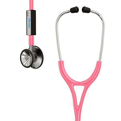 LIFE LINE Cardio SS Stethoscope (Pink) | Single Side Diaphragm Stainless Steel Chest Piece For Adult | 2-way Tube | Suitable For Rs. 384 @ 87 %