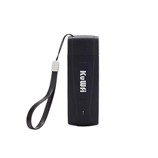 4G Router, KuWFi 100Mbps 4G Lte USB WiFi Enrutador de red Punto de acceso a red 4G / 3G Car WiFi Router con ranura para tarjeta SIM funciona con B1 / B3