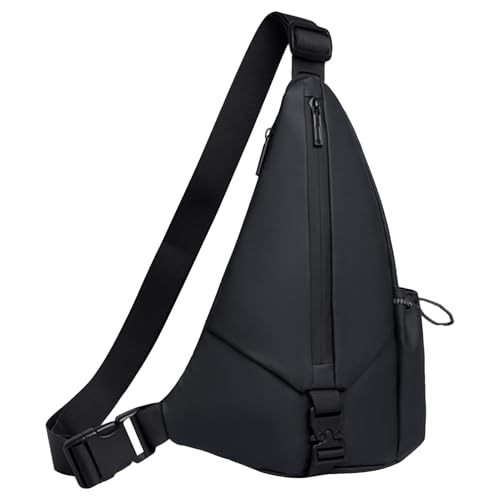 Mochila impermeable para hombre, mochila | Mochila impermeable para el pecho, triangular para motocicleta para hombres deportes al aire libre