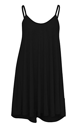 Vestido negro mujer que no se arruga talla S/M corte elástico 1