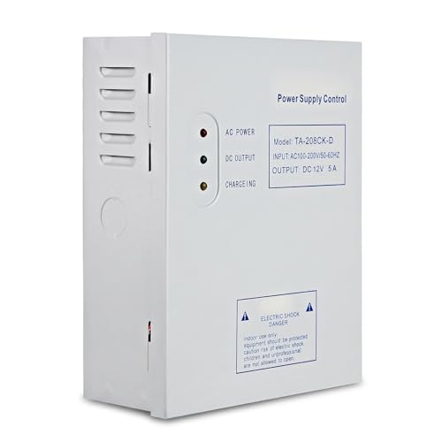 Alimentation contrôle d'accès TA-208CK-D AC 110-240V CC 12V 5A UPS