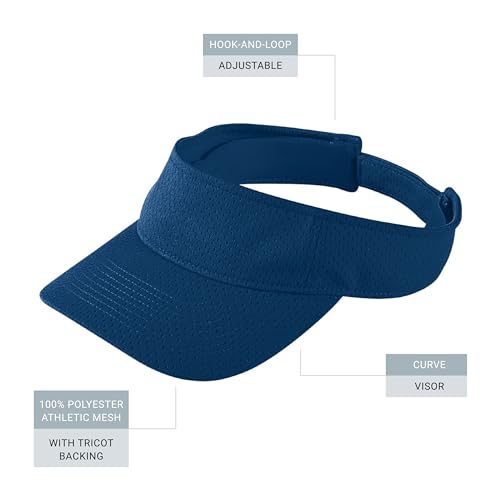 Image of Augusta Sportswear Women's Athletic Mesh Visor - Stylish Sun Hat for Golf, Running, and Outdoor Activities