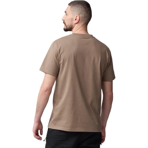 Fjällräven Herren Multicolor Logo T-Shirt, Suede Brown, XXL
