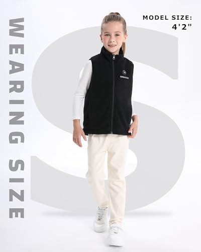 Venustas Kids Heated Fleece Vest with 7.4V Battery Pack Included, Warmer Youth Electric Heating Vest for Boys & Girls3